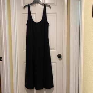 City Chic Classic Longline Knit Sleeveless Skater Black Dress, women’s plus 20